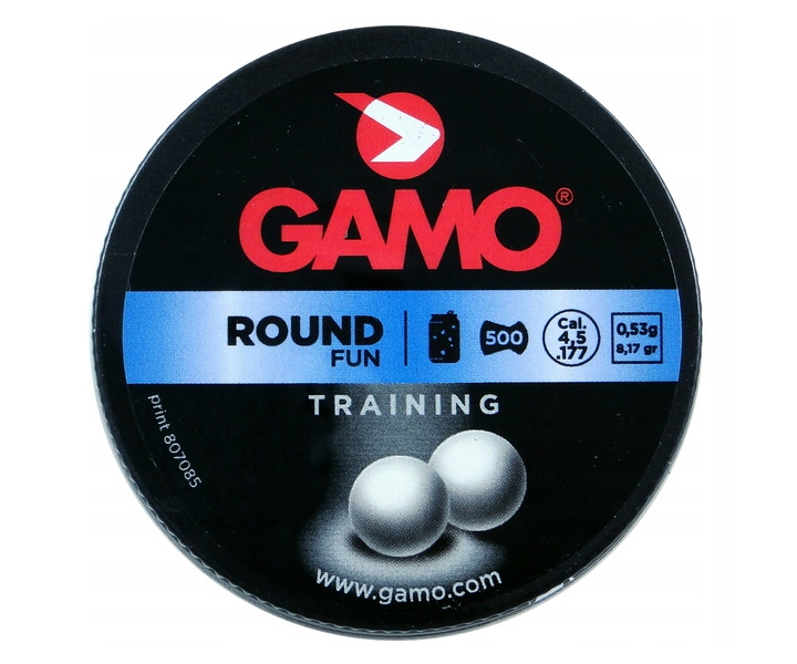 Пули "Gamo Round" к.4,5мм 0,53г 500шт