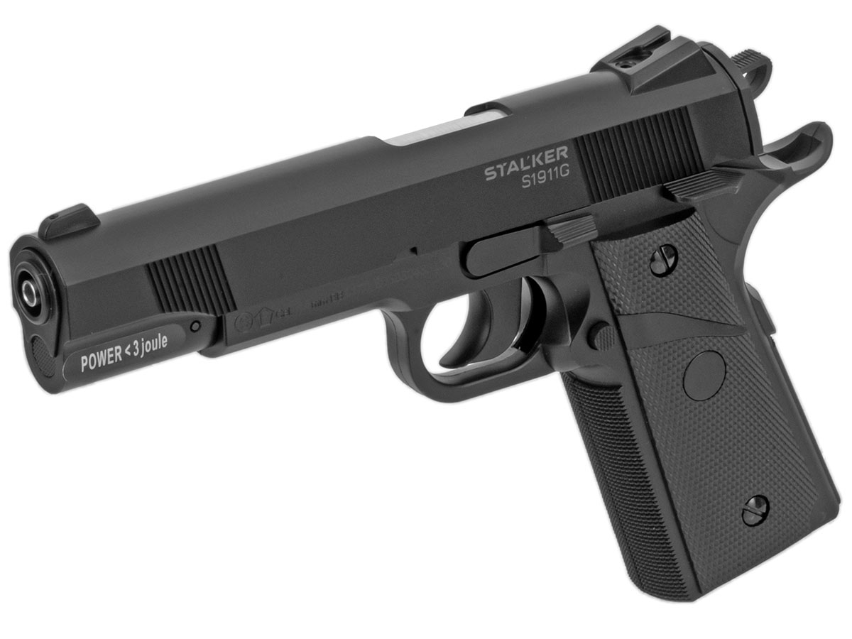 Пистолет пневм Stalker S 1911G (Colt 1911)  4,5 пластик черный 12г СО2