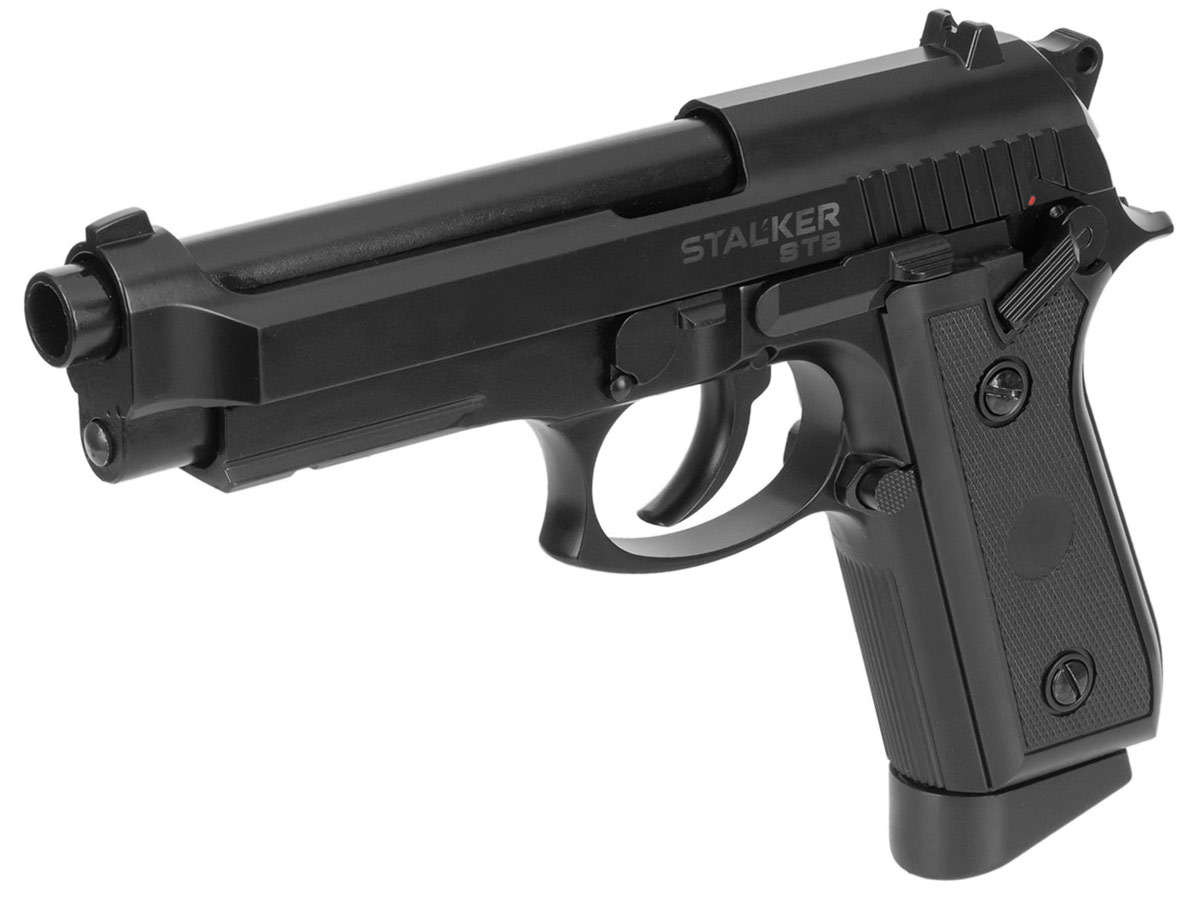 Пистолет пневм Stalker STB (Taures) RT92/Beretta к 4,5 металл,автоогонь,магаз.19 шариков,черный